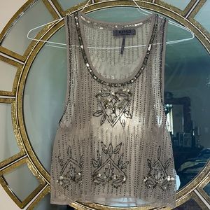 Buffalo sequin crop top